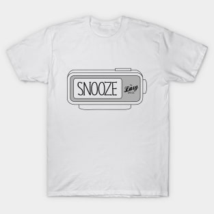 Snooze Alarm Clock Black T-Shirt